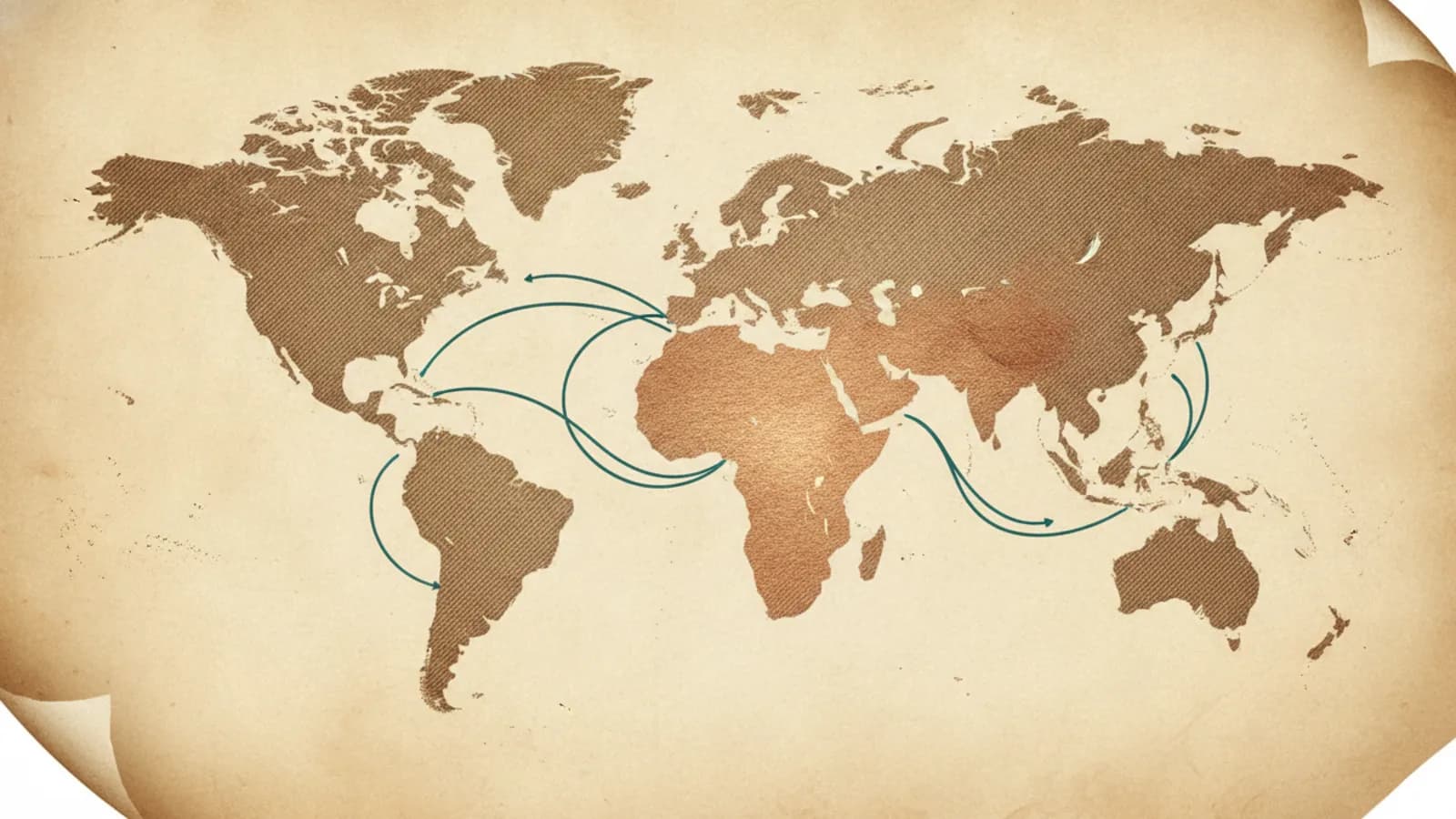 Abstract world map with the USA highlighted for international coverage zones