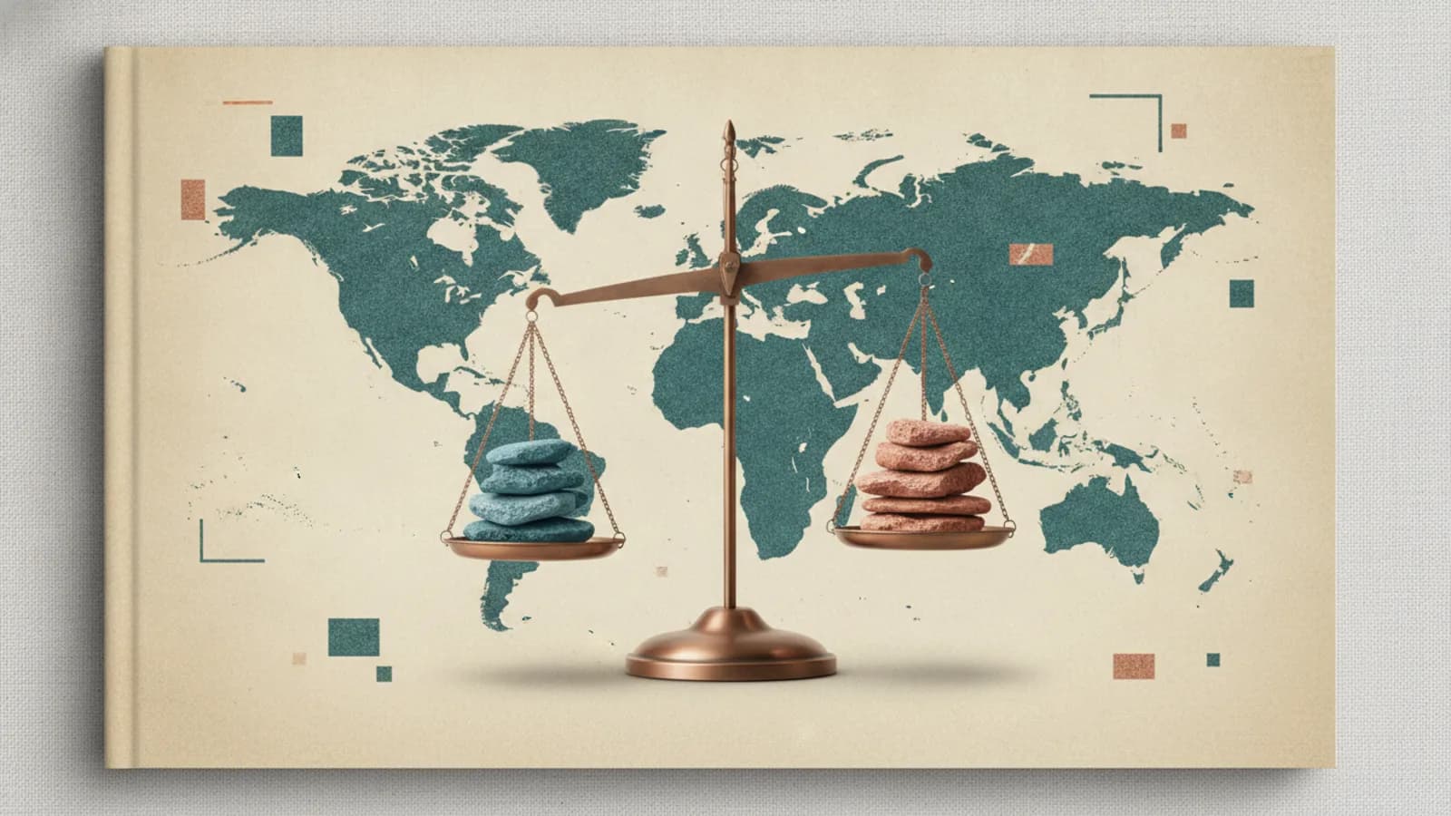 World map and two stacks of tokens illustrating regional insurance cost factors